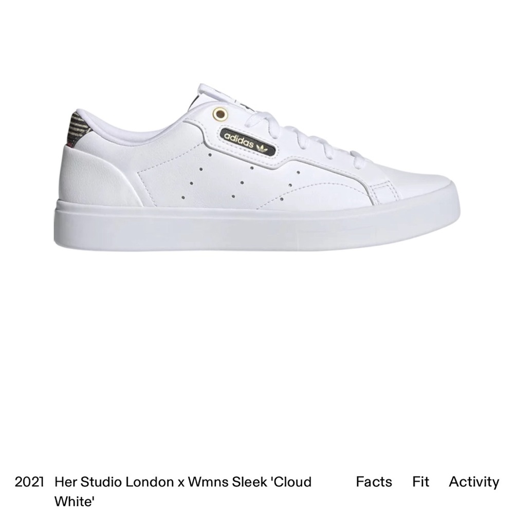 ADIDAS X HER Studio London Sleek White Cloud Sneakers Sz 10 Excellent Condition